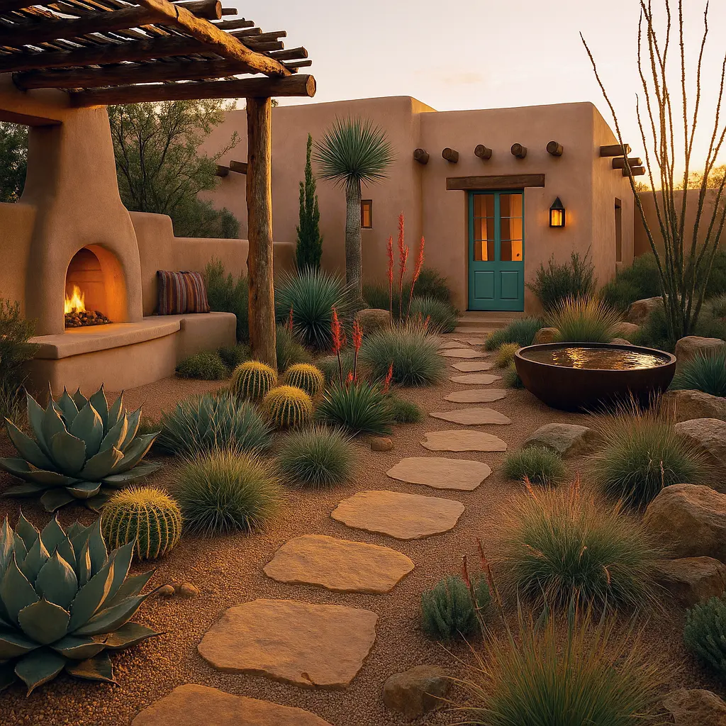 ai-garden-design-style-Southwest/Santa Fe